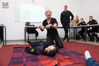 Заняття з тактичної медицини для курсантів ЛДУ БЖД провела інструкторка з Польщі