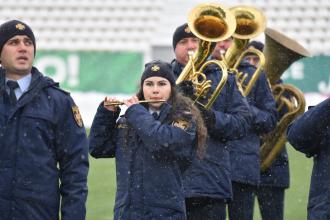 Оркестр ЛДУБЖД виконав Державний Гімн України під час матчу «Карпати» – «Металіст 1925» Оркестр ЛДУБЖД виконав Державний Гімн України під час матчу «Карпати» – «Металіст 1925»