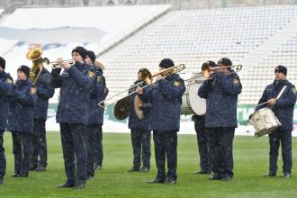 Оркестр ЛДУБЖД виконав Державний Гімн України під час матчу «Карпати» – «Металіст 1925» Оркестр ЛДУБЖД виконав Державний Гімн України під час матчу «Карпати» – «Металіст 1925»