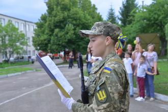 Студенти військової кафедри Університету присягнули на вірність українському народові!