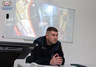 Рятувальник з Донеччини провів лекцію для курсантів ЛДУБЖД