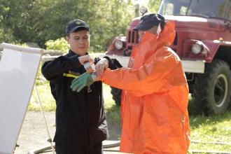 Курсанти Університету вдосконалюють практичні вміння щодо ліквідації аварій на хімічно-небезпечних об’єктах
