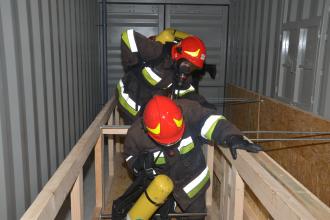 На базі Навчально-тренувального полігону Університету відкрили багатофункціональний тренажер для практичної підготовки рятувальників