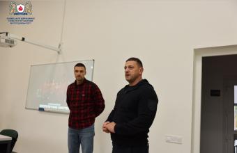 Випускник ЛДУБЖД поділився з курсантами досвідом військової служби