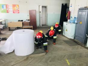 З курсантами 4 курсу провели практичні заняття з організації та тактики пожежогасіння на об’єктах текстильної промисловості