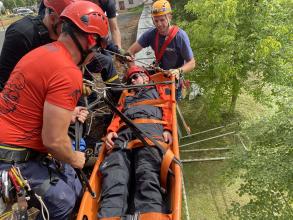 Навчання для рятувальників-верхолазів у Ченстохові триває