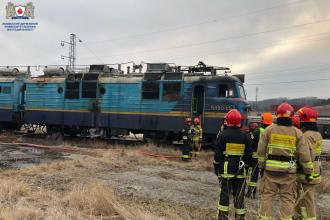 Курсанти ЛДУБЖД ліквідовували пожежу в поїзді