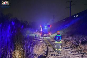 Курсанти ЛДУБЖД ліквідовували пожежу в поїзді