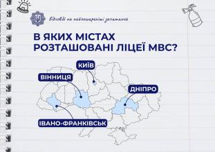 Запрошуємо до вступу в ліцеї безпекового спрямування та національно-патріотичного виховання МВС України!