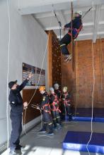 Практичні заняття з дисципліни «Пожежно-рятувальна підготовка»  в Тренінговому центрі рятувальних робіт