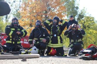 22 рятувальники Тернопільщини переймають досвід  на базі Вогневого модуля ЛДУ БЖД