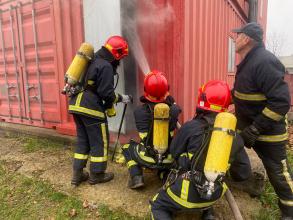 Студенти Університету відпрацьовують практичні навички в багатофункціональному тренажері контейнерного типу