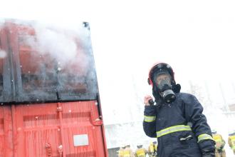 Студенти ЛДУБЖД опановували практичні вміння у вогневому тренажері контейнерного типу