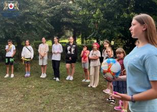 Курсантка другого курсу провела тренінг для дітей у літньому дитячому таборі