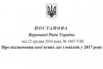 Верховна Рада України прийняла Постанову щодо відзначення 70-річчя Львівського державного університету безпеки життєдіяльності