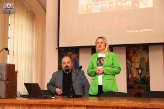 У Шевченкові березневі дні говорили про Шевченка в стінах ЛДУ БЖД із директором Дому Франка Богданом Тихолозом