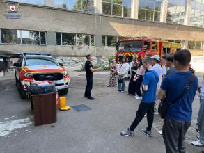 Заняття з безпеки поведінки у небезпечних ситуаціях для першокурсників