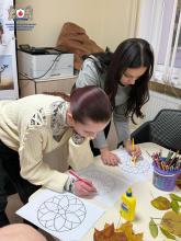 Арттерапевтичне заняття «Осінні мандали» для дітей з онкологічними захворюваннями 