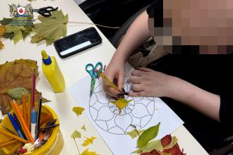 Арттерапевтичне заняття «Осінні мандали» для дітей з онкологічними захворюваннями 